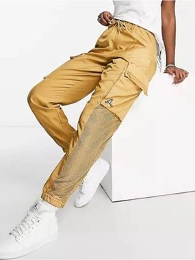 Jordan Essentials Utility Pants Tan Cargo Joggers